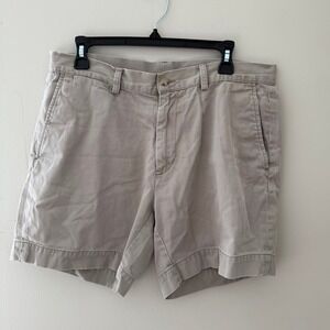 Polo‎ Ralph Lauren Mens Classic Fit Khaki Shorts Beige Size 33 Cotton